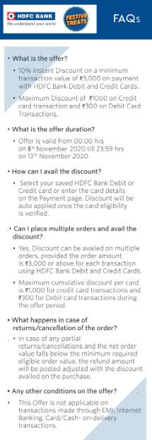 Myntra HDFC Offer