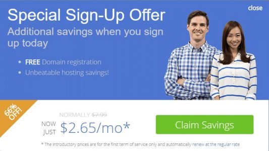 Bluehost special sign up Bluehost special sign up
