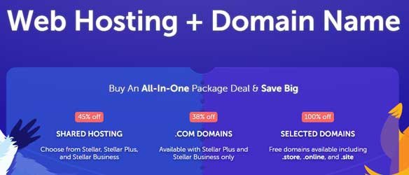 Shared Web Hosting with Domain name registration