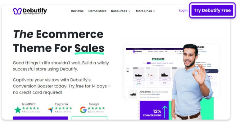 Debutify Shopify Theme Free Download For 14 Days No Credit Card