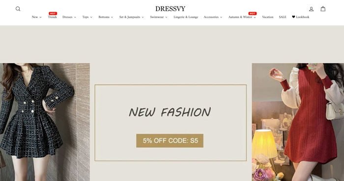 DRESSVY Discount Coupons
