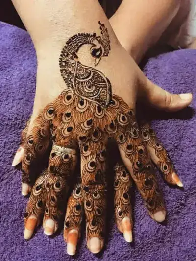 Peacock Arabic Mehndi Design