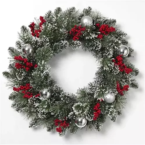 Make a Snowy Wreath for the Dental Office