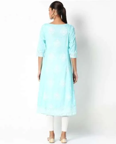 Boat Neck Kurti back