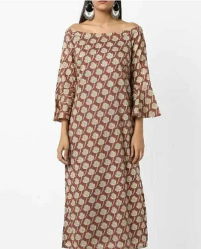 Off Shoulder Kurti front