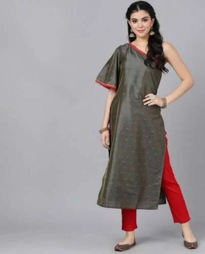 One Shoulder Kurti front