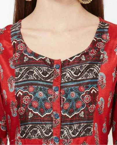 Scooped Neck Kurti front