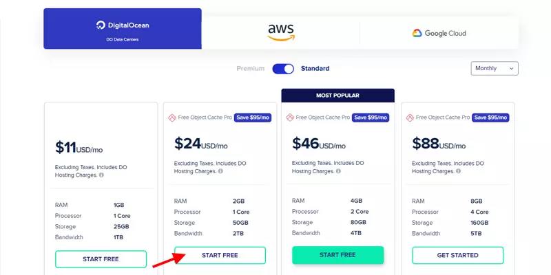 cloudways pricing plans