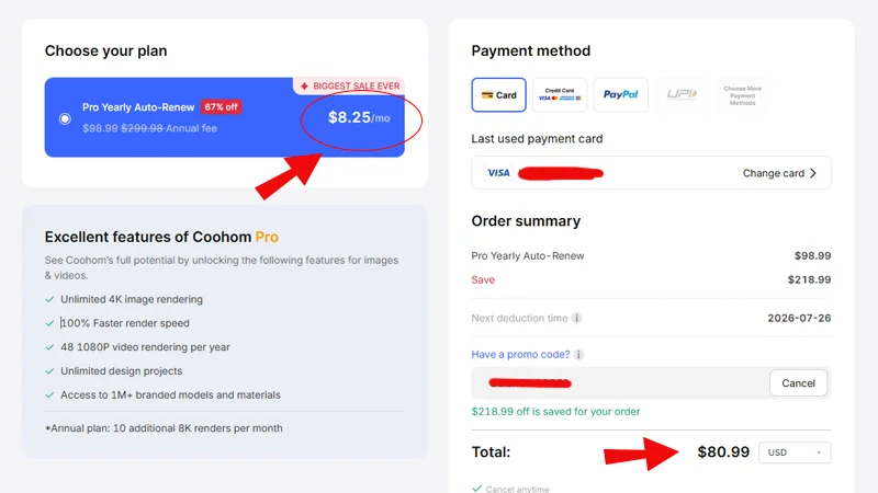 coohom coupon at checkout