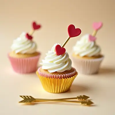 Arrow Piercings Valentine Cupcake