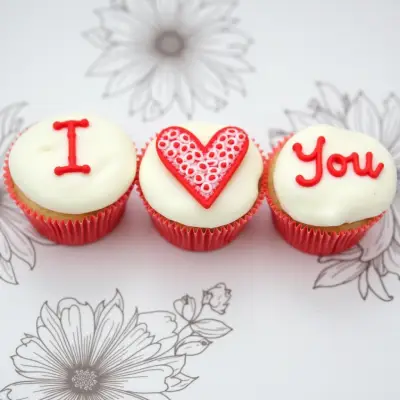 I Love You Valentine Day Cupcakes