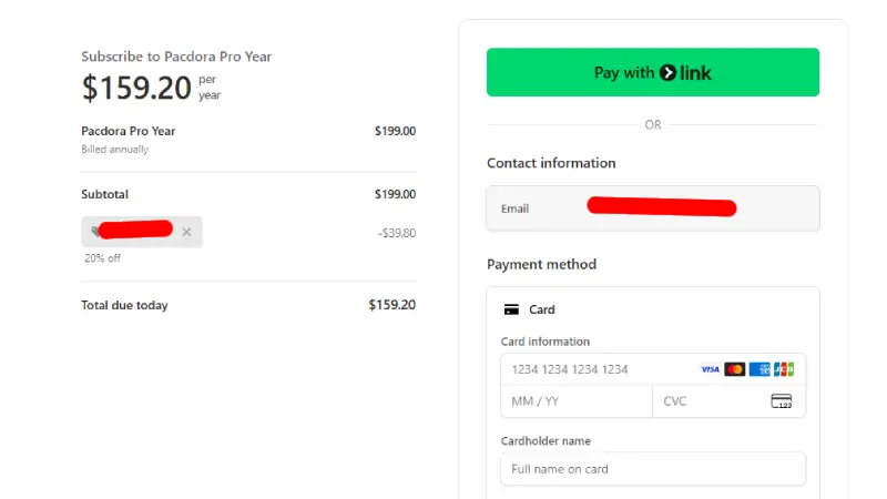 Pacdora checkout discount